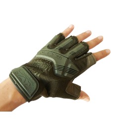 Велосипедные перчатки (велоперчатки) GCsport Tactic, зеленые
