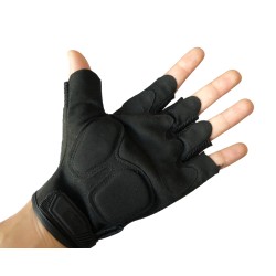 Велосипедные перчатки (велоперчатки) GCsport Tactic, черные